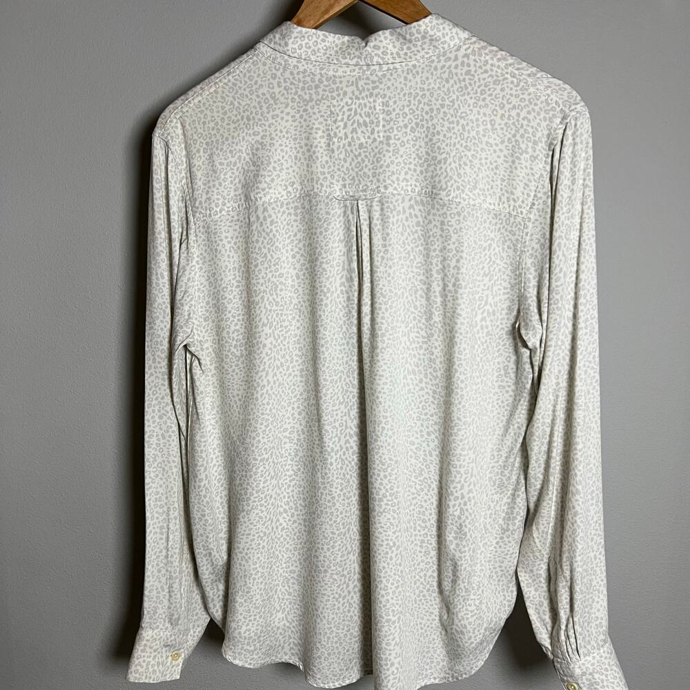 Rails Leopard Print Long Sleeve Button Blouse - image 2